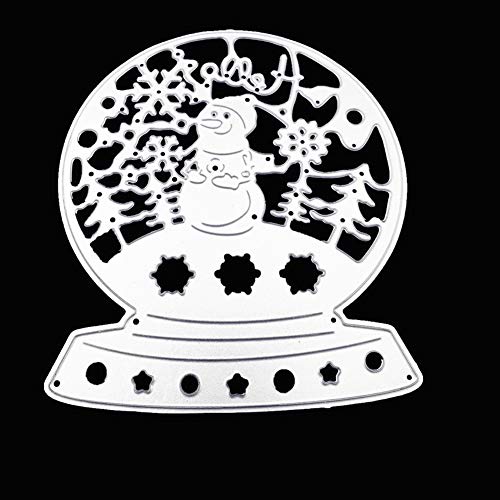 IADUMO Christmas Snowman Metal Cutting Dies Paper Card Making Die Cut Carbon Steel Embossing Stencils for Scrapbooking Album Art Craft Paper Gift Decorative Template(3.9 x 3.3 inch)