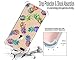 LUOLNH Slim Shockproof Clear Floral Pattern Soft Flexible TPU Back Cover Case Compatible with iPhone 7 Plus/8 Plus 5.5 inch -7 Color Pineapple