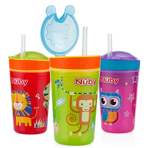 Nuby 1pk Snack N' Sip 2 in 1 Snack and Drink Cup - Colors May Vary