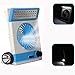 Portable Fan Solar Mini Fan LED Table Lamp 3 in 1 Multi-function Eye-Care Flashlight Light for Home Camping Solar Cooling Fans(Blue)