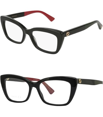 Gucci Square/Rectangle Optical Frames Blue Eyewear Made In Italy