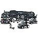 WOMA Police Swat Team Truck Mobile Command Centre Military Models Building Sets Lego Compatible Bricks Toys with Storage Box 1492-Pieces