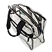 Clear Handbag with Top Zipper and Top Handle