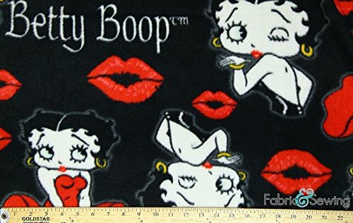 Betty Boop Anti-Pill Polar Fleece - Plush Fabric Polyester 13 Oz 58-60"