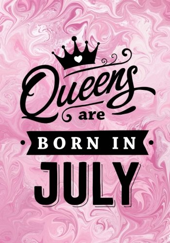 Queens Are Born In July Pink Marble Journal Memory Book Birthday Present For Her Keepsake Diary Beautifully Lined Pages Notebook Gifts For Women Blue Sky Press Happy Birthday Journals Amazon Com