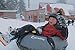 Bradley Snow Tubes: 50 inch Heavy Duty Inflatable Sledding Tubes for Adults - Towable Snow Fun! Best Snow Tubes for Sledding Adventure - Made in The USA!