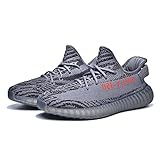 Men's Women's Breathable Mesh 350 V2 Sport Sneakers(Men US 11.5 D(M),Grey)