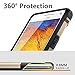 WOLLONY Galaxy Note 3 Case, Rugged Hybrid Dual Layer Hard Shell Armor Protective Back Case Shockproof Cover for Galaxy Note 3 Case - Slim Fit - Heavy Duty - Impact Resistant Bumper(Gold)