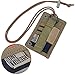 OneTigris Tactical ID Card Holder Hook & Loop Patch Badge Holder Neck Lanyard Key Ring and Credit Card Organizer (Coyote Brown)