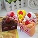 Bhbuy Jumbo Colorful Sandwich Strawberry Cake Release Stress Squeezing Toys Slow Rising Toy Random Color 6x6 Inch