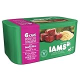 IAMS Dog Food Ground, Savory Dinner with Meaty Beef & Rice, 12.3-Ounce Cans (Pack of 24)