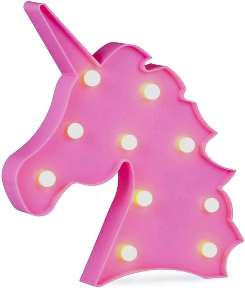 Enpind Unicorn Lamp Unicorn Night Light Battery Operated Unicorn Table Lamp Light for Party Supplies-Wall Decoration for Kids' Room,Living Room,Bedroom