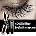 4D Silk Fiber Eyelash Mascara Cream, Premium Black Waterproof Eyelash Extension Newest Eye Makeup cosmetic (Black)