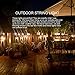 SUNSGNE 20Ft Edison Outdoor String Lights with 22 Clear Edison Bulbs, ST40 Vintage Bulbs String Lights, 7W Christmas Hanging Backyard Porch Balcony Party Decoration Lights, E17/C9 Socket Base, Brown