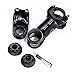 ZHIQIU -60-+60 Degree 90mm 100mm 110mm Adustable Stem Bike Fork Extender Bicycle Handlebar Rise Clamp Adaptor MTB Road Fixed Gear Aluminium Alloy Head Up Adapter Flexible