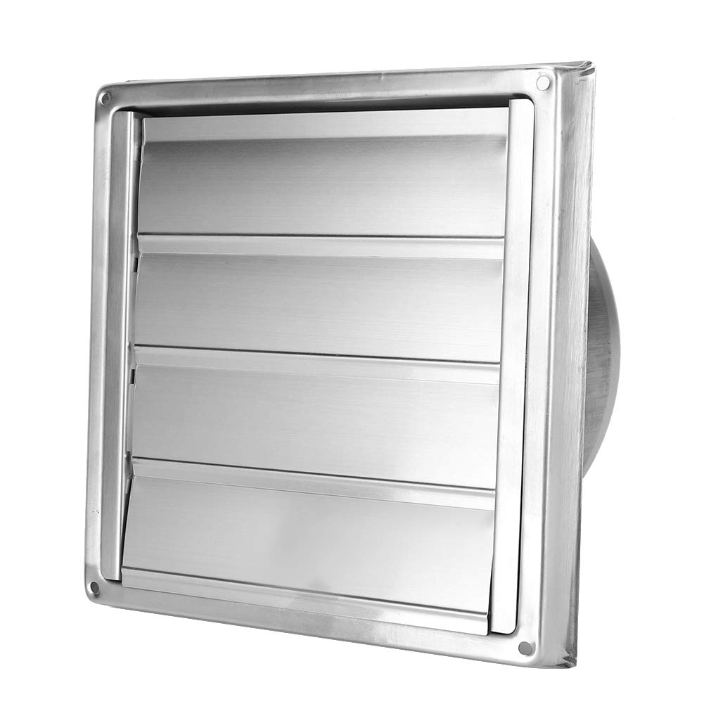 Wifehelper Stainless Steel Air Vent Duct Grill Square Air Outlet Extractor Ventilation Cover for Home Kitchen