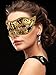 TOODOO 12 Pieces Half Mardi Gras Masquerade Mask Venetian Masks Set for Carnival Prom Ball Fancy Dress Party Supplies (Style 2)
