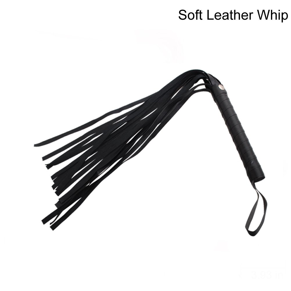 7PCS SM Bondage Restraints Sex Kit Adult Sex Game Tools Black Sex Accessories Blindfold, Breathable Mouth Ball, Neck Collar,Handcuffs,Ankle Cuffs, Soft Leather Whip, Bondage Rope Submissive Tool