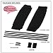 Fochutech Car Side Window Sun Shade, Car Privacy Curtain, 2PCS UV Protection, Baby Sun Shade, Car Blackout Curtains (Black, 70L)