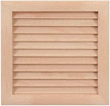 Wood Air Vent Grille Cover 150x150mm 6x6 Wooden Ventilation