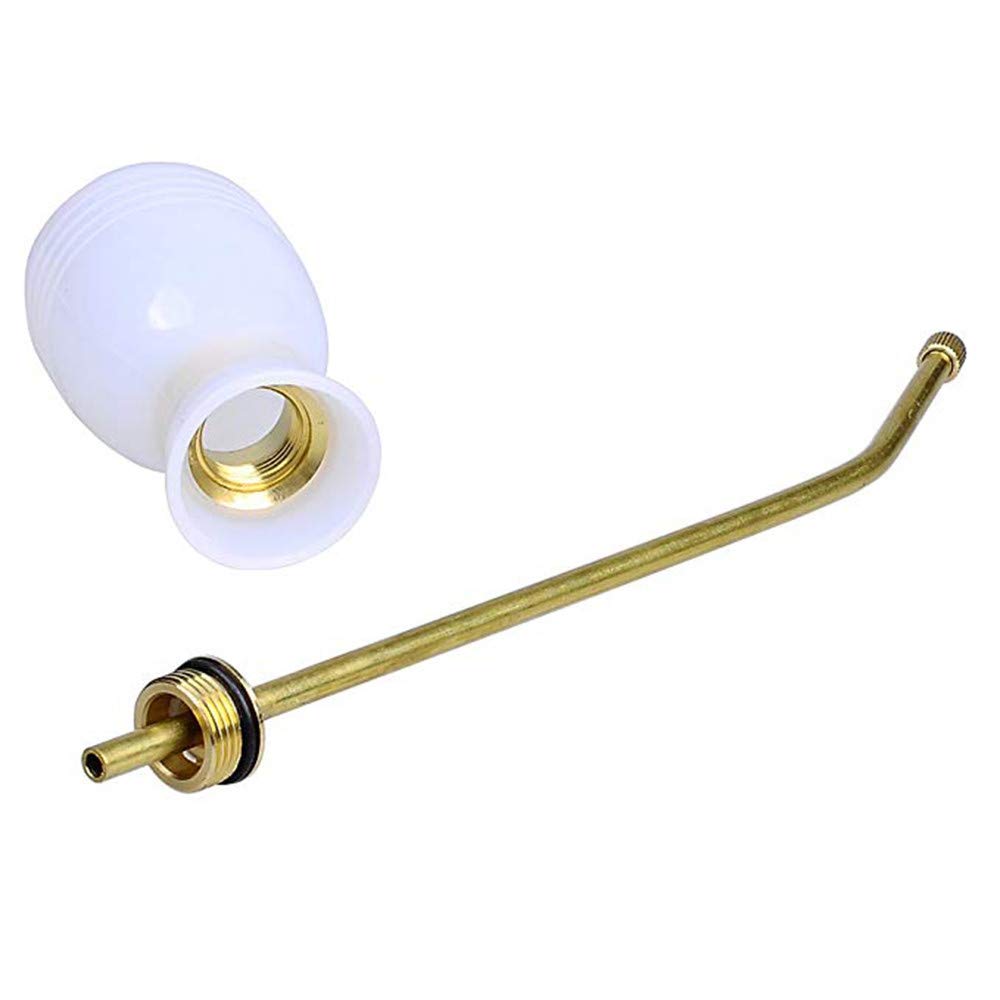 tooloflife Pest Control Bulb Duster Sprayer Pesticide Powder Duster with Longer Lance for Bugs & Pests Garden White/Blue