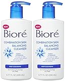 Biore Combination Skin Balancing Cleanser Deep Cleansing 6.77 oz (Pack of 2)