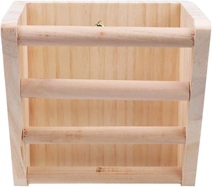 Popetpop Wooden Guinea Pig Hay Feeder Rabbit Food Timothy Hay