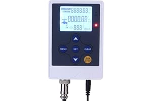DIGITEN LCD Display Water Flow Control Meter Liquid Flow Rate Volume Counter Flowmeter Quantitative Controller Liter/Gallon LPM/GPM for Drip Irrigation System Beer Brewing