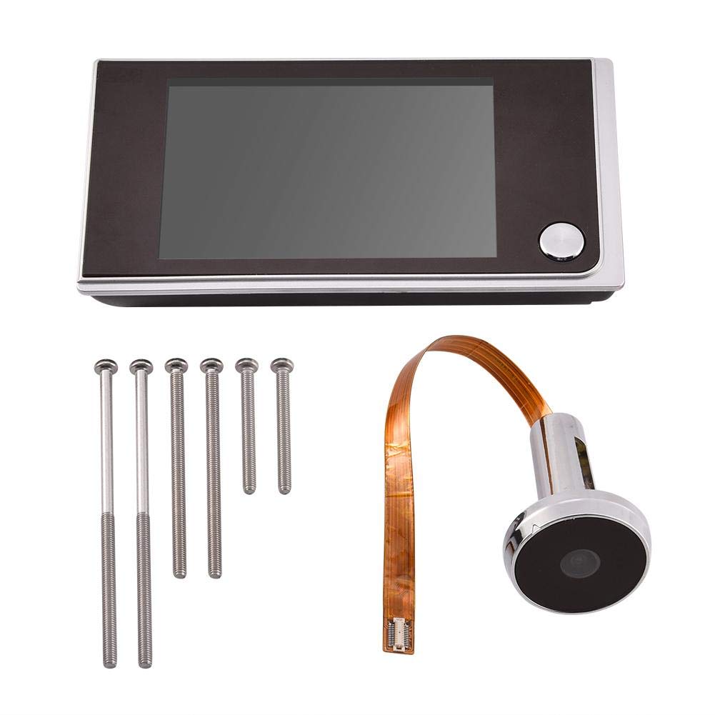 Socobeta Digital Peephole Viewer Doorbell Mini HD Smart Security Camera 3.5 inches Indoor LCD Screen