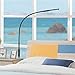 IMIGY Dimmable 9W Floor Lamp, Office/Work/Living Room Reading Flexible Gooseneck Light with Touch and Remote Control, 5-Level Brightness and Color Temperature Dimmable Eye-Care Technology Light, Black
