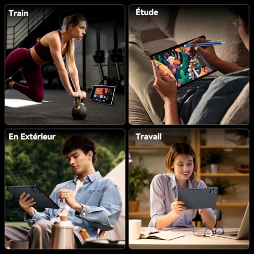 BESTTAB W90 Tablet with 11 Inch FHD SIM Card, Android 16 Tablet (OTA Update), 24GB RAM+256GB ROM, Octa-Core, 8000mAh Battery, Widevine L1 Netflix HD, 4G LTE, TÜV, 16 MP+8 MP, Face ID, GPS
