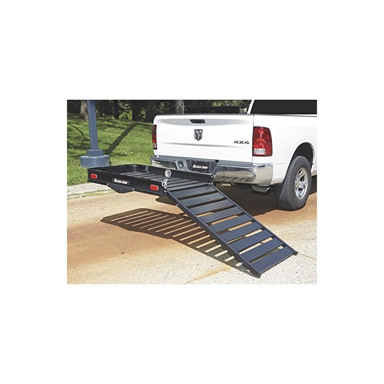UltraTow Aluminum Hitch Cargo Carrier with Ramp 500Lb. Capacity