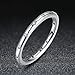 BAMOER 925 Sterling Silver Cut CZ Droplets Stackable Ring for Women Teen Girls Wedding Jewelry (9)