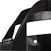 10 Packs of Grocery Bag Recycled Reinforced Handles Storage Shopping Tote Bag with Snap Button, Black