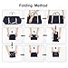 FUNFEL Foldable Travel Duffel Bag Tote Carry on Luggage Sports Water Resistant Nylon(II-Navy Blue)