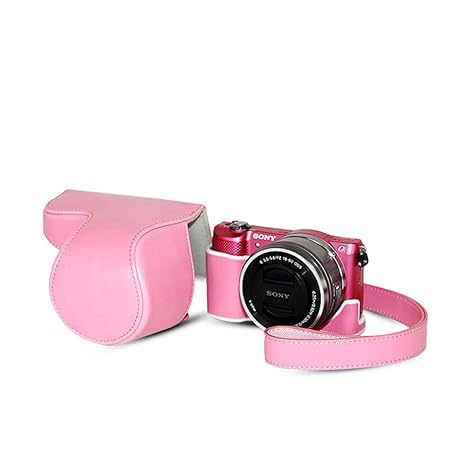 FANSONG - Funda de Piel sintética para Cámara Réflex Digital Sony ...
