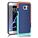 TILL Galaxy S7 Edge Case, (TM) Ultra Slim 3 Color Hybrid Impact Shockproof Anti-Slip Rugged Back Cover Soft TPU Hard PC Bumper Extra Front Raised Lip Case Cover for Samsung Galaxy S7 Edge G935 [Blue]