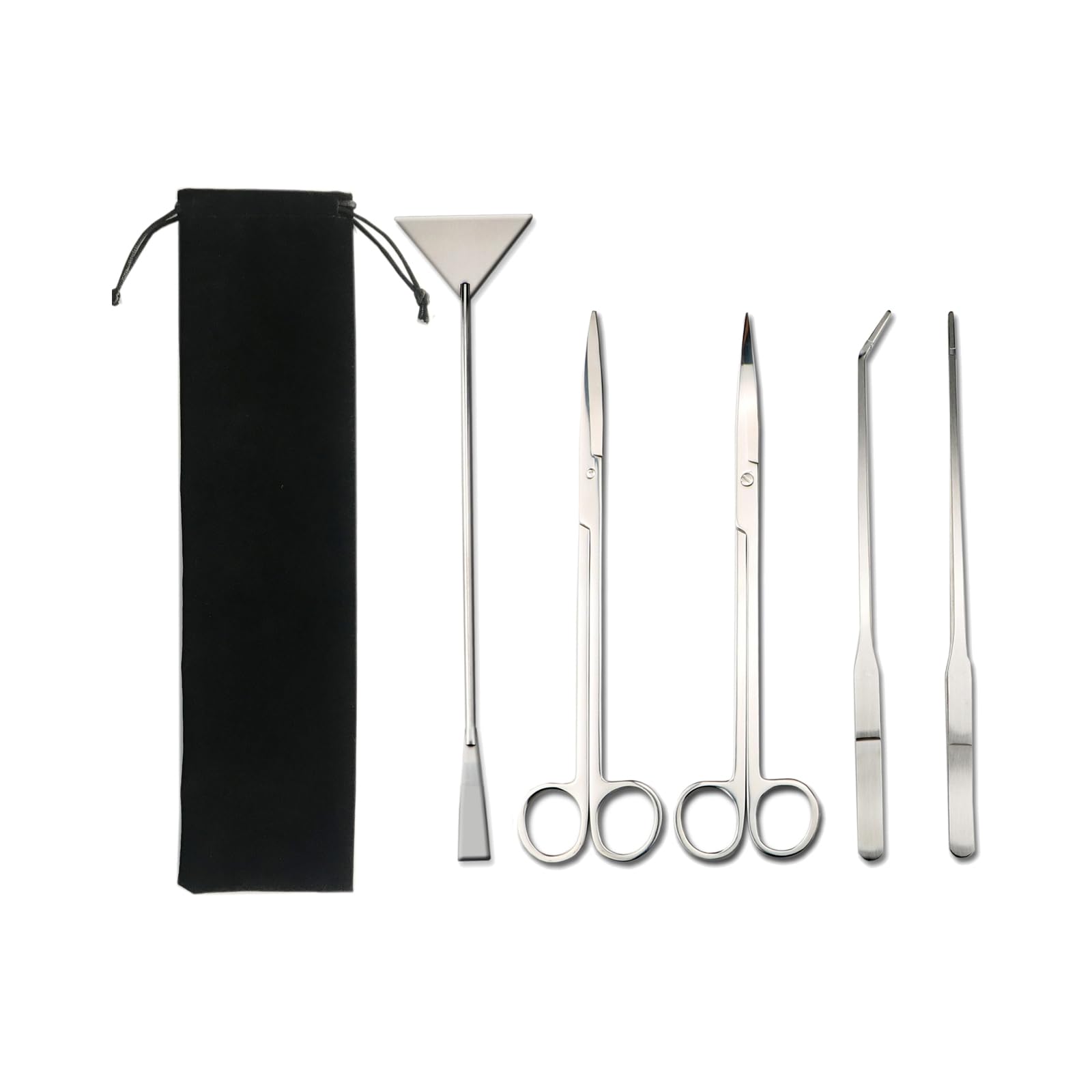 ieron Aquarium Aquascape Kits 5 In 1 Anti-Rust Aquatic Plant Aquascaping Tool For Aquarium Tank Clean Fish Tank Aquascape Tools Sets
