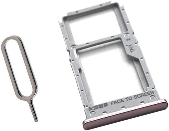 SIM Card Tray Slot Holder Adapter for Xiaomi Redmi Note6 pro Rose Gold