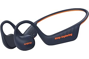 Oraimo Open Ear Headphones, Wireless Earbuds for Android & iPhone, Open Ear Earbuds, Built-in Mic,Sweat/Splash Proof, 16 Hrs Music Play, for Running Cycling Climbing with Deep Base