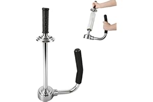 Industrial Stretch Wrap Dispenser – Adjustable 12" to 20" Heavy-Duty Pallet Wrapper with Cutter & Ergonomic Handle – Chrome S