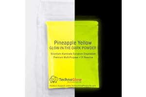 HOGDSEIRRS Yellow Glow in The Dark Powder - Multipurpose PRO-Series Glow Colors (Pineapple Yellow, 1 Ounce (28g))