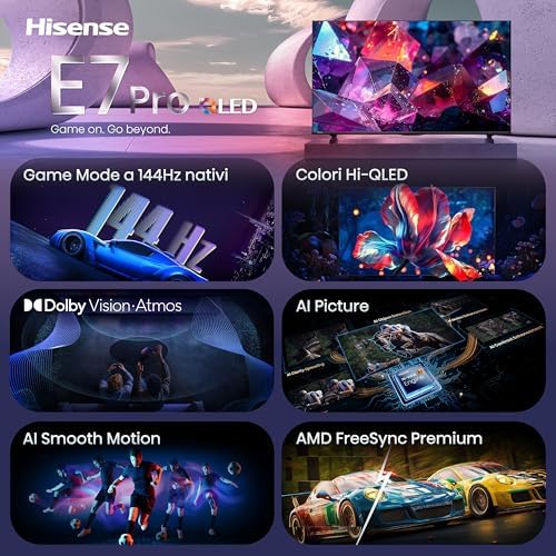 Smart TV QLED 144Hz 55" 4K 55E7S PRO