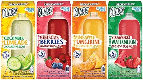 سعر Klass Aguas Frescas Variety Pack, 1 box of Cucumber Limeade, 1 box ...