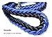 Olivery Heavy Duty Dog Martingale Braided Collar with Solid Hand Crafted Leash (Blue, Large)