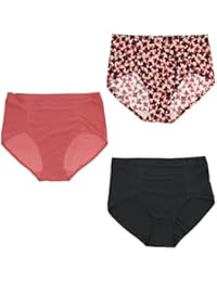 Intimates Women's Seamless Laser Cut Hi-Rise Briefs Panties (3Pr)