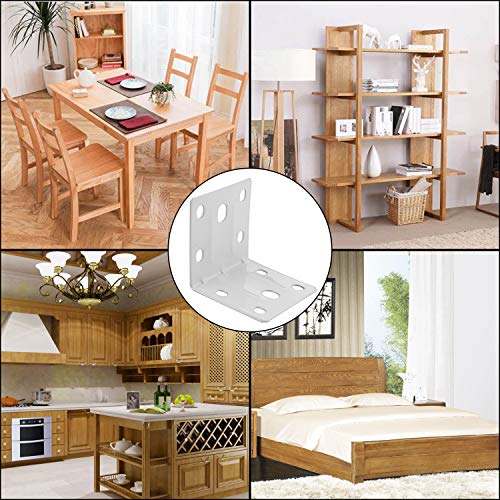 6 Stainless+Degree+Shaped+Bracket+Fastener