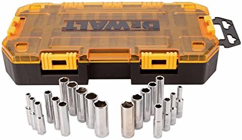 Dewalt DWMT73811 Tough Box Tool Kit, 1/4" Drive Deep Socket Set