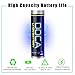 18650 Battery, DOCA 3.7V Rechargeable Li-ion Batteries 2600mAh 3.7 Volt 18650 Batteries(1 Pair) - Applicable for LED Torches,Handheld Flashlight and Headlamp(CE Certified)