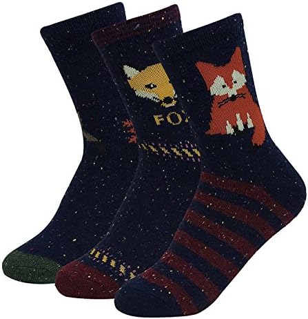 Haley Clothes Women Winter warm Cute Animal Pattern Novelty Casual Crew Socks
